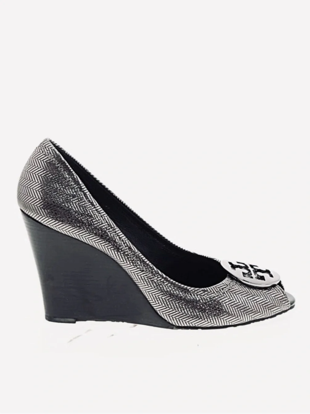 Tory Burch metallic silver
